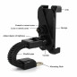 Support téléphone moto scooter ECO – Universel, 360°, noir