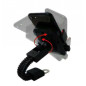 Support téléphone moto scooter ECO – Universel, 360°, noir
