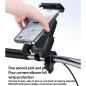Support téléphone moto Yesido C331 – étanche noir Support téléphone moto Yesido C331 – étanche noir