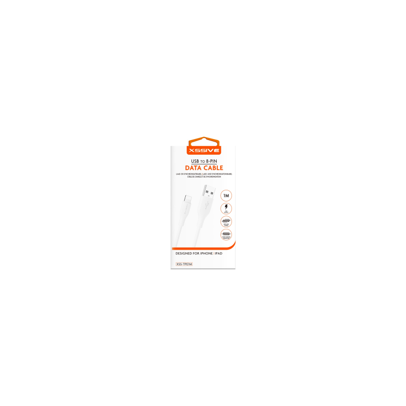 Câble de Charge USB/Lightning 1m XSSIVE XSS-TPEBR1ML — Accessoire · Smarty Paris 18e