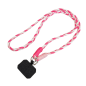 Collier de téléphone ECO – nylon, carte noire, rose, blanc, 1 m Collier de téléphone ECO – nylon, carte noire, rose, blanc, 1 m
