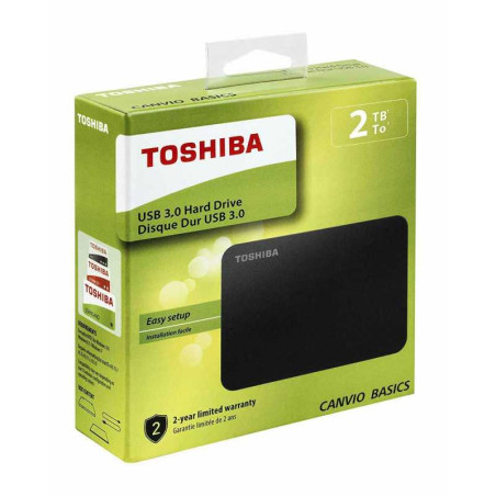 Disque Dur Externe USB 3.0 Toshiba Canvio Basics 2 To - Noir · Smarty Paris
