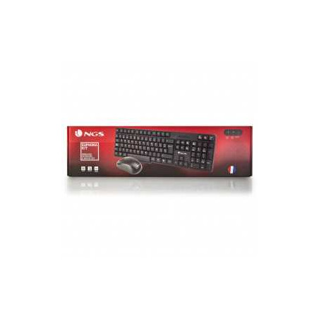 Ensemble Souris et Clavier NGS Euphoria Kit French Sans Fil 2.4 GHZ Fr