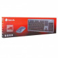 Ensemble Souris et Clavier NGS Matrix Kit French sans Fil Ultra Plat Français AZERTY - Noir et Gris