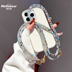 ECO multicolor crystal phone strap | Smarty Paris