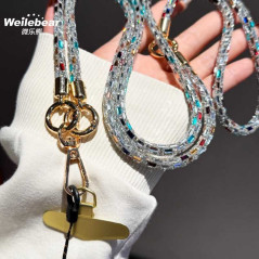 ECO multicolor crystal phone strap | Smarty Paris