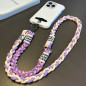 Phone Lanyard ECO – 2-in-1 Ponytail Style Two-Tone