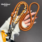 Phone Necklace ECO – Long Braided Two-Tone Cord with Leather Details
