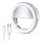 Anneau lumineux selfie LED – À piles AAA