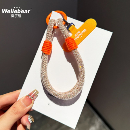 Lanière de Téléphone Portable Courte Jaune | Smarty Paris 18