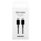 Câble Type-C / Type-C Samsung EP-DX310JBEGEU 3A - 1.8M - Noir - Retail Box (Origine)