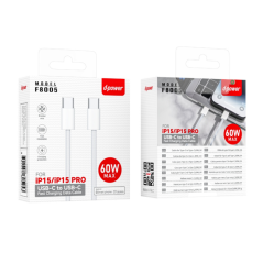 Câble Type-C / Type-C Nylon - D-power 60W MAX | Smarty Paris