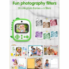 Appareil photo instantané enfant Dragon vert | Smarty