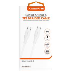 Câble USB-C/USB-C 1m XSSIVE XSS-TPEBR1MCC | Smarty Paris 18e