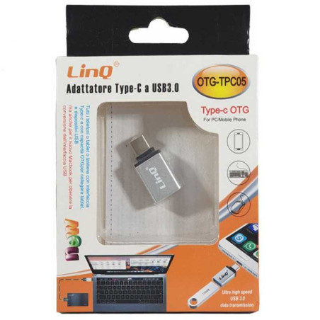 Adaptateur USB 3.0 / Type-C OTG LinQ OTG-TPC0 | Smarty Paris