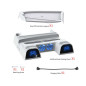 Support console Dobe TP5-3532D – PS5/PS5 Slim/PS5 Pro, charge 2 manettes, LED, rangement jeux Support console Dobe TP5-3532D – PS5/PS5 Slim/PS5 Pro, charge 2 manettes, LED, rangement jeux