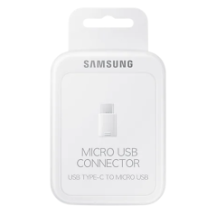 Adaptateur Micro USB/Type-C Samsung Blanc - Retail Box (Orig | Smarty Paris 18e