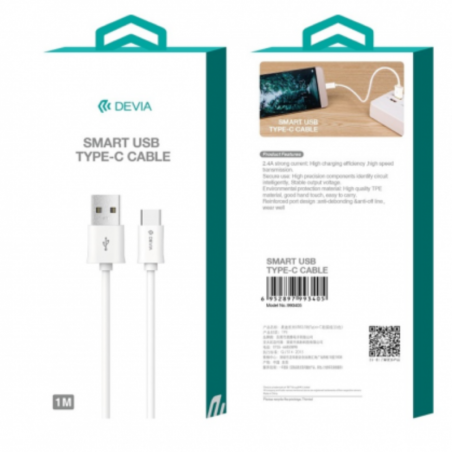 Câble USB / Type C - Devia Smart Series - 5V | Smarty Paris 