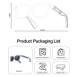 Bluetooth Glasses YESIDO IO41 – HD noise-cancelling calls, stereo sound, IP54 Bluetooth Glasses YESIDO IO41 – HD noise-cancelling calls, stereo sound, IP54