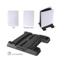Console Stand Dobe TP5-0593S – PS5/PS5 Slim, cooling, 2-controller charging, game storage Console Stand Dobe TP5-0593S – PS5/PS5 Slim, cooling, 2-controller charging, game storage