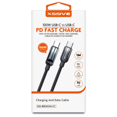 Câble de Charge avec Ecran USB-C vers USB-C X | Smarty Paris