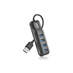 HUB USB 2.0 Ultra Slim Avec 4 Ports - Noir - | Smarty Paris 