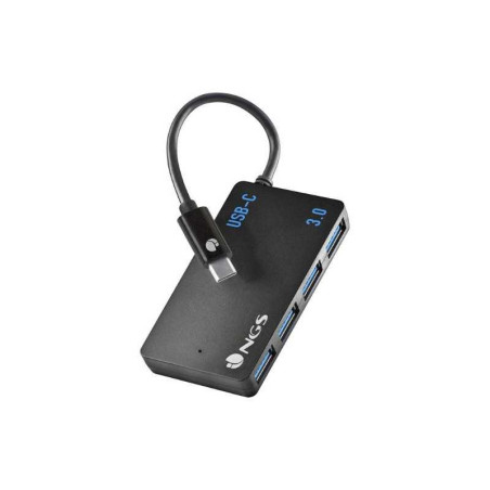 HUB USB-C Avec 4 Ports - Noir - NGS | Smarty Paris 18e