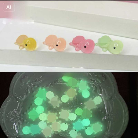 Sachet surprise animaux miniatures 3D ECO – Tortue luminescente couleur aléatoire