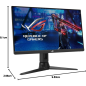 ASUS Écran PC Gaming ROG Strix XG27UQR – 27" 4K UHD 144 Hz Noir · Reconditionné