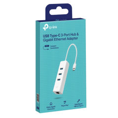 Adaptateur USB-C vers 3 Ports USB 3.0 + Ethernet Gigabit 100