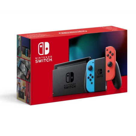Console Switch V2 Nintendo Bleu/Rouge Néon · Smarty Paris | 
