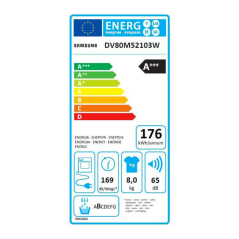 Samsung sèche-linge DV80M52103W/EF 8 kg | Smarty
