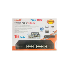 Enregistreur NVR LinQ NVR1616 16 canaux PoE 5 MP