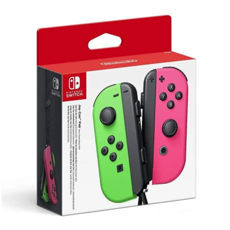 Paire de Manettes Joy-Con Switch Nintendo Vert Rose · Smarty