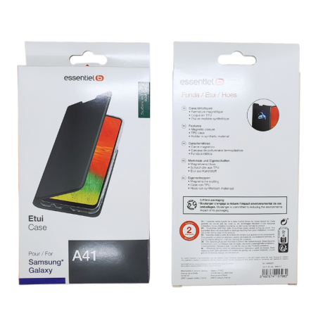 Etui ESSENTIELB pour Samsung Galaxy A41 Noir — Accessoire · 