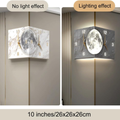 Horloge LED Lune-A 26x26x26 cm | Smarty