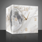 Horloge murale LED ECO Lune-A – 26 x 26 x 26 cm Doré