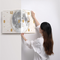 Horloge LED Lune-A 26x26x26 cm | Smarty