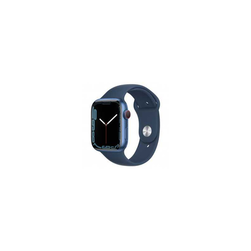Montre Connectée Apple Watch Series 7 GPS 41mm Aluminium Blue (Accessoires et Emballage d'origine) - Comme Neuf