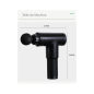 Pistolet de massage ECO – Noir, 4 têtes 6 vitesses