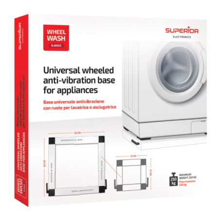 Support Universel Antivibration à Roulettes pour Lave-Linge 