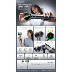 Remax RS-HD06 negative ion hair dryer gray | Smarty