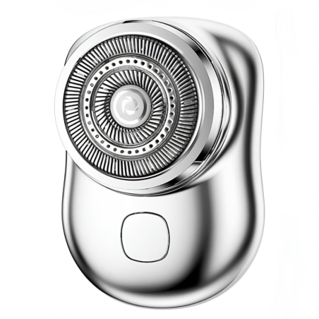 Mini USB Rechargeable Electric Shaver ECO with LCD – Silver