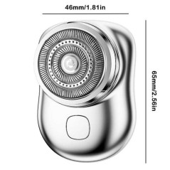 Silver ECO LCD mini shaver | Smarty Paris