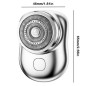 Mini USB Rechargeable Electric Shaver ECO with LCD – Silver