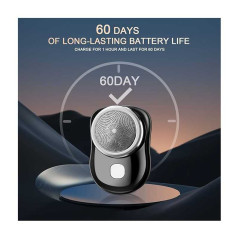Silver ECO LCD mini shaver | Smarty Paris