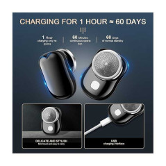 Silver ECO LCD mini shaver | Smarty Paris