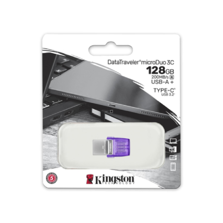 Clé USB Kingston DataTraveler microDuo 3C 128 Go USB + USB-C