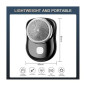 Mini USB Rechargeable Electric Shaver ECO with LCD – Silver