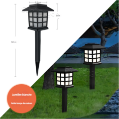 Garden Solar Small House Light 2-Pack